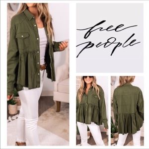 Free People Dylan Babydoll Tunic Top